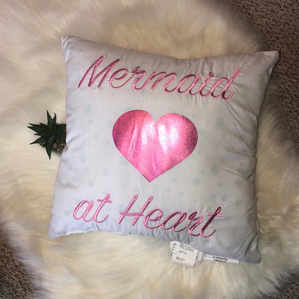 Mermaid at ❤️ Decorative Pillow